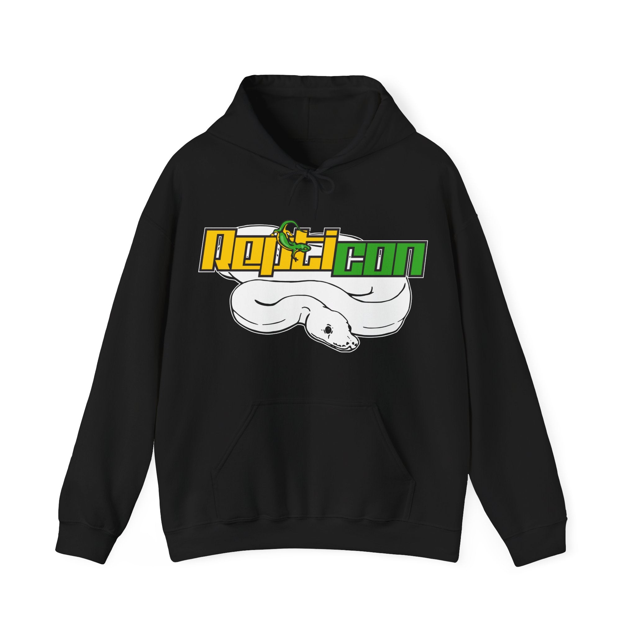 Repticon Unisex Heavy Blend™ Hooded Sweatshirt w/ White Ball Python ...