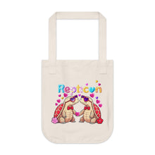 Load image into Gallery viewer, Repticon Organic Canvas Tote Bag w/ Valentine Tortoises
