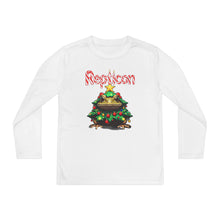 Load image into Gallery viewer, Repticon Youth Long Sleeve Competitor Tee w/ Toad Christmas Tree
