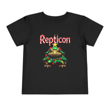 Load image into Gallery viewer, Repticon Toddler Short Sleeve Tee w/ Toad Christmas Tree
