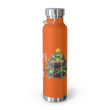 Load image into Gallery viewer, Repticon Copper Vacuum Insulated Bottle, 22oz w/ Toad Christmas Tree
