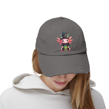 Load image into Gallery viewer, Repticon Unisex Distressed Cap w/ Axolotl
