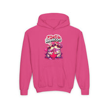 Load image into Gallery viewer, Repticon Youth Heavy Blend Hooded Sweatshirt w/ Valentine Toads
