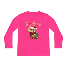 Load image into Gallery viewer, Repticon Youth Long Sleeve Competitor Tee w/ Bearded Dragon Santa
