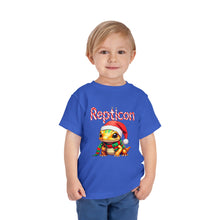 Load image into Gallery viewer, Repticon Toddler Short Sleeve Tee w/ Amphibian Santa
