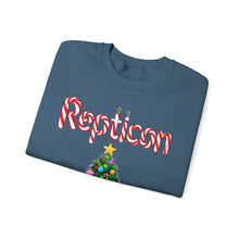 Load image into Gallery viewer, Repticon Unisex Heavy Blend™ Crewneck Sweatshirt w/ Candy Cane Snake Christmas Tree
