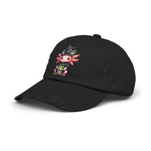 Load image into Gallery viewer, Repticon Unisex Distressed Cap w/ Axolotl
