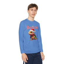 Load image into Gallery viewer, Repticon Youth Long Sleeve Competitor Tee w/ Bearded Dragon Santa
