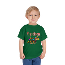 Load image into Gallery viewer, Repticon Toddler Short Sleeve Tee w/ Crested Gecko Christmas Tree
