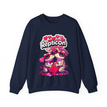 Load image into Gallery viewer, Repticon Unisex Heavy Blend™ Crewneck Sweatshirt w/ Valentine Toads
