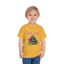 Load image into Gallery viewer, Repticon Toddler Short Sleeve Tee w/ Tortoise Christmas Tree
