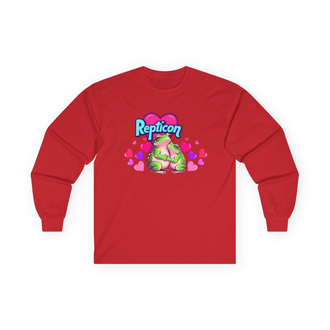 Repticon Unisex Ultra Cotton Long Sleeve Tee w/ Valentine Frogs