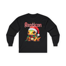 Load image into Gallery viewer, Repticon Unisex Ultra Cotton Long Sleeve Tee w/ Amphibian Santa
