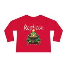 Load image into Gallery viewer, Repticon Toddler Long Sleeve Tee w/ Toad Christmas Tree
