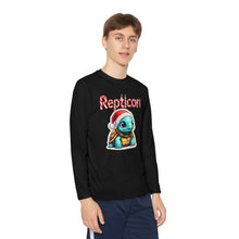 Load image into Gallery viewer, Repticon Youth Long Sleeve Competitor Tee w/ Tortoise Santa
