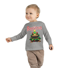 Load image into Gallery viewer, Repticon Toddler Long Sleeve Tee w/ Toad Christmas Tree
