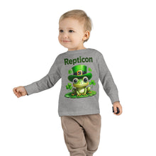 Load image into Gallery viewer, Repticon Toddler Long Sleeve Tee w/ Frog
