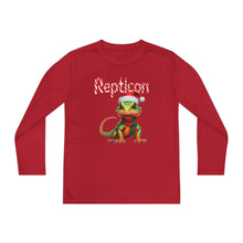 Load image into Gallery viewer, Repticon Youth Long Sleeve Competitor Tee w/ Lizard Santa
