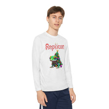 Load image into Gallery viewer, Repticon Youth Long Sleeve Competitor Tee w/ Gecko Christmas Tree
