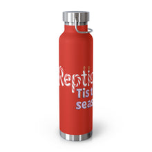 Load image into Gallery viewer, Repticon Copper Vacuum Insulated Bottle, 22oz w/ Toad Christmas Tree
