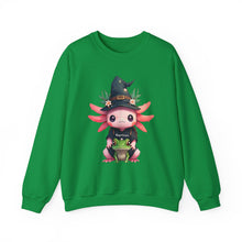 Load image into Gallery viewer, Repticon Women&#39;s Heavy Blend™ Crewneck Sweatshirt w/ Axolotl
