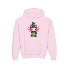 Load image into Gallery viewer, Repticon Youth Heavy Blend Hooded Sweatshirt w/ Axolotl
