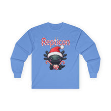 Load image into Gallery viewer, Repticon Unisex Ultra Cotton Long Sleeve Tee w/ Axolotl Santa
