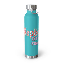 Load image into Gallery viewer, Repticon Copper Vacuum Insulated Bottle, 22oz w/ Tortoise Santa
