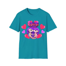 Load image into Gallery viewer, Repticon Unisex Softstyle T-Shirt w/ Valentine Crested Geckos

