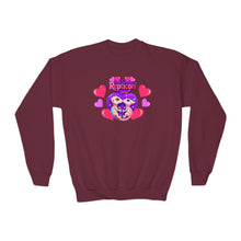 Load image into Gallery viewer, Repticon Youth Crewneck Sweatshirt w/ Valentine Crested Geckos
