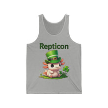 Load image into Gallery viewer, Repticon Unisex Jersey Tank w/ Axolotl
