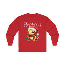 Load image into Gallery viewer, Repticon Unisex Ultra Cotton Long Sleeve Tee w/ Amphibian Santa
