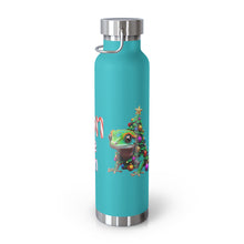 Load image into Gallery viewer, Repticon Copper Vacuum Insulated Bottle, 22oz w/ Gecko Christmas Tree
