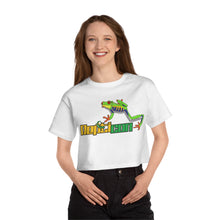 Load image into Gallery viewer, Repticon Champion Women&#39;s Heritage Cropped T-Shirt w/ Red Eyed Tree Frog
