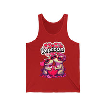 Load image into Gallery viewer, Repticon Unisex Jersey Tank w/ Valentine Toads
