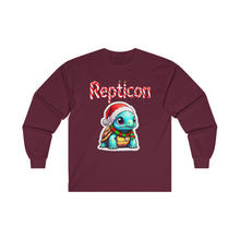 Load image into Gallery viewer, Repticon Unisex Ultra Cotton Long Sleeve Tee w/ Tortoise Santa
