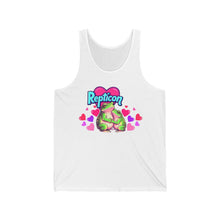 Load image into Gallery viewer, Repticon Unisex Jersey Tank w/ Valentine Frogs
