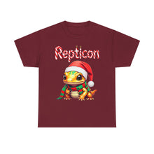 Load image into Gallery viewer, Repticon Unisex Heavy Cotton Tee w/ Amphibian Santa
