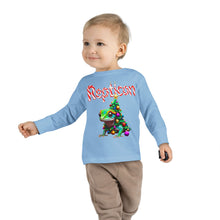 Load image into Gallery viewer, Repticon Toddler Long Sleeve Tee w/ Gecko Christmas Tree
