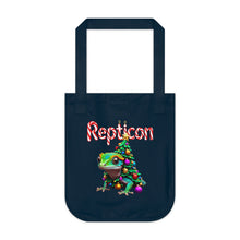 Load image into Gallery viewer, Repticon Organic Canvas Tote Bag w/ Gecko Christmas Tree
