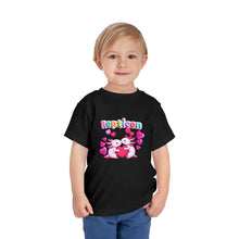 Load image into Gallery viewer, Repticon Toddler Short Sleeve Tee w/ Valentine Axolotls
