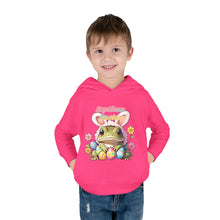 Load image into Gallery viewer, Repticon Toddler Pullover Fleece Hoodie w/ Easter Frog
