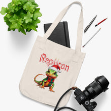 Load image into Gallery viewer, Repticon Organic Canvas Tote Bag w/ Lizard Santa
