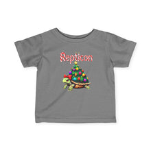 Load image into Gallery viewer, Repticon Infant Fine Jersey Tee w/ Tortoise Christmas Tree
