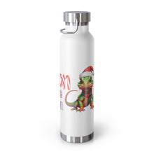 Load image into Gallery viewer, Repticon Copper Vacuum Insulated Bottle, 22oz w/ Lizard Santa
