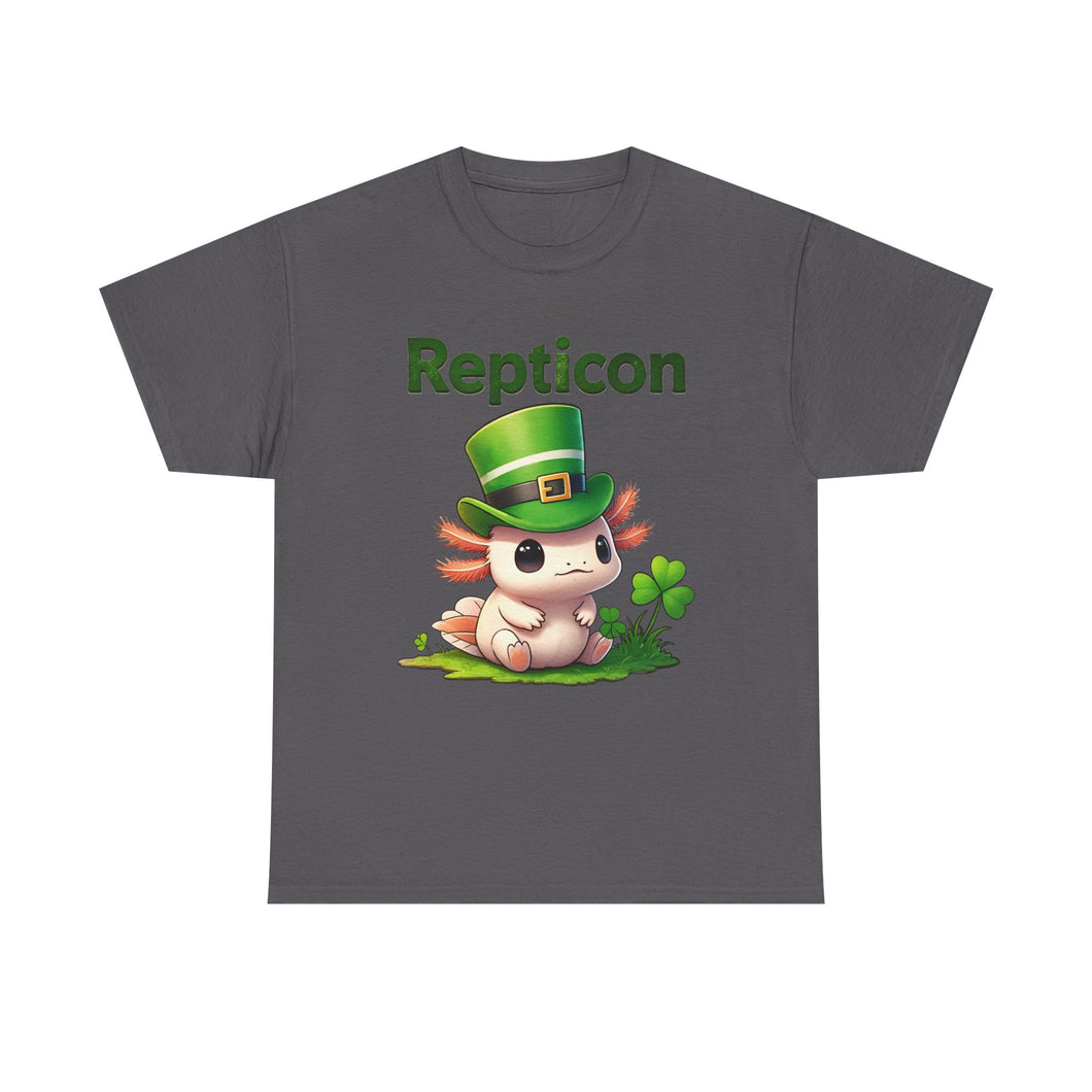 Repticon Unisex Heavy Cotton Tee w/ Axolotl