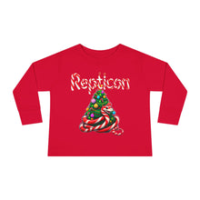 Load image into Gallery viewer, Repticon Toddler Long Sleeve Tee w/ Candy Cane Christmas Tree
