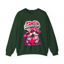 Load image into Gallery viewer, Repticon Unisex Heavy Blend™ Crewneck Sweatshirt w/ Valentine Toads
