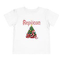 Load image into Gallery viewer, Repticon Toddler Short Sleeve Tee w/ Candy Cane Christmas Tree
