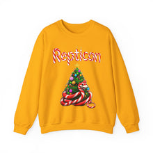 Load image into Gallery viewer, Repticon Unisex Heavy Blend™ Crewneck Sweatshirt w/ Candy Cane Snake Christmas Tree
